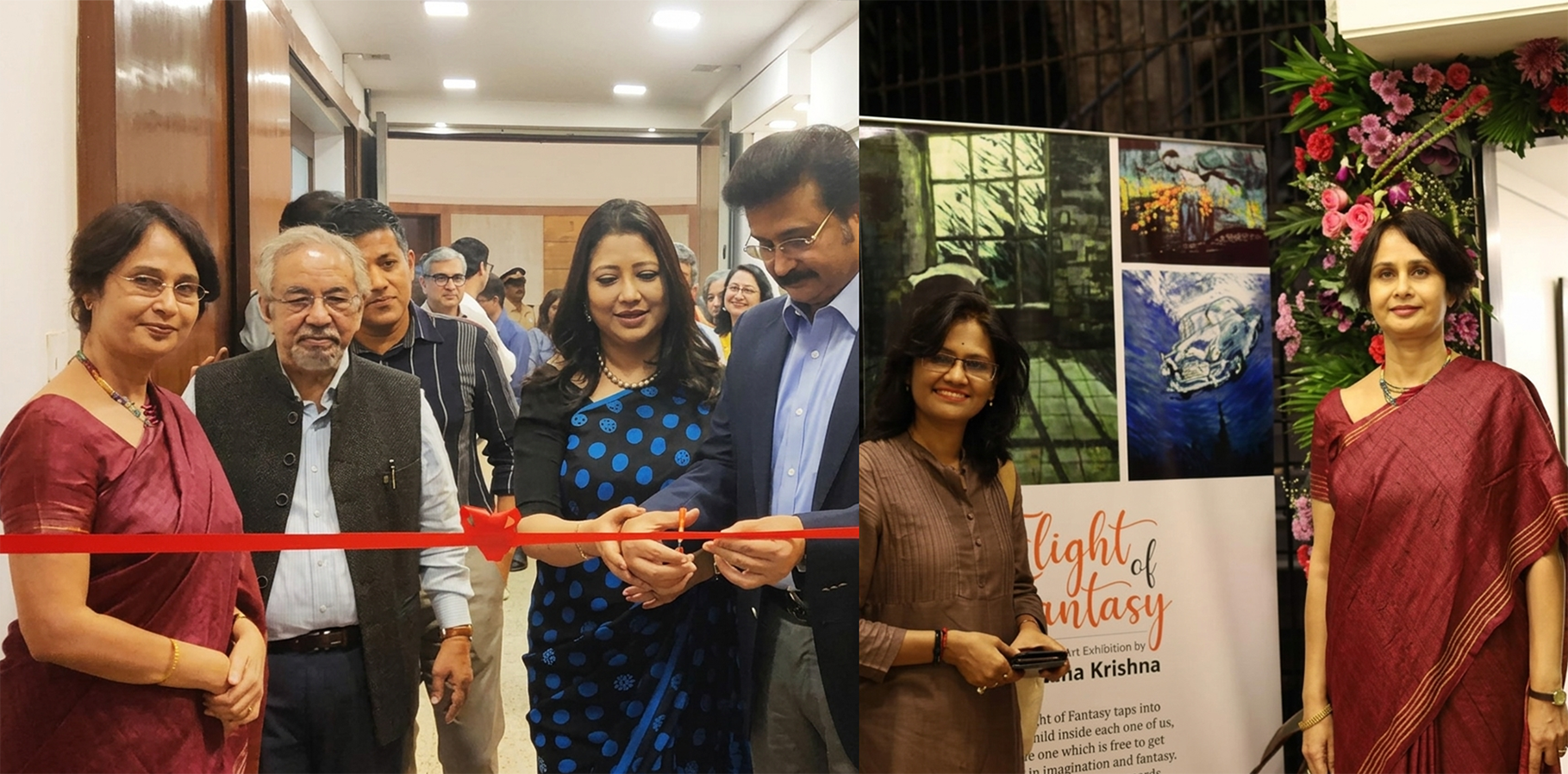 Exhibition ribbon cutting ceremony