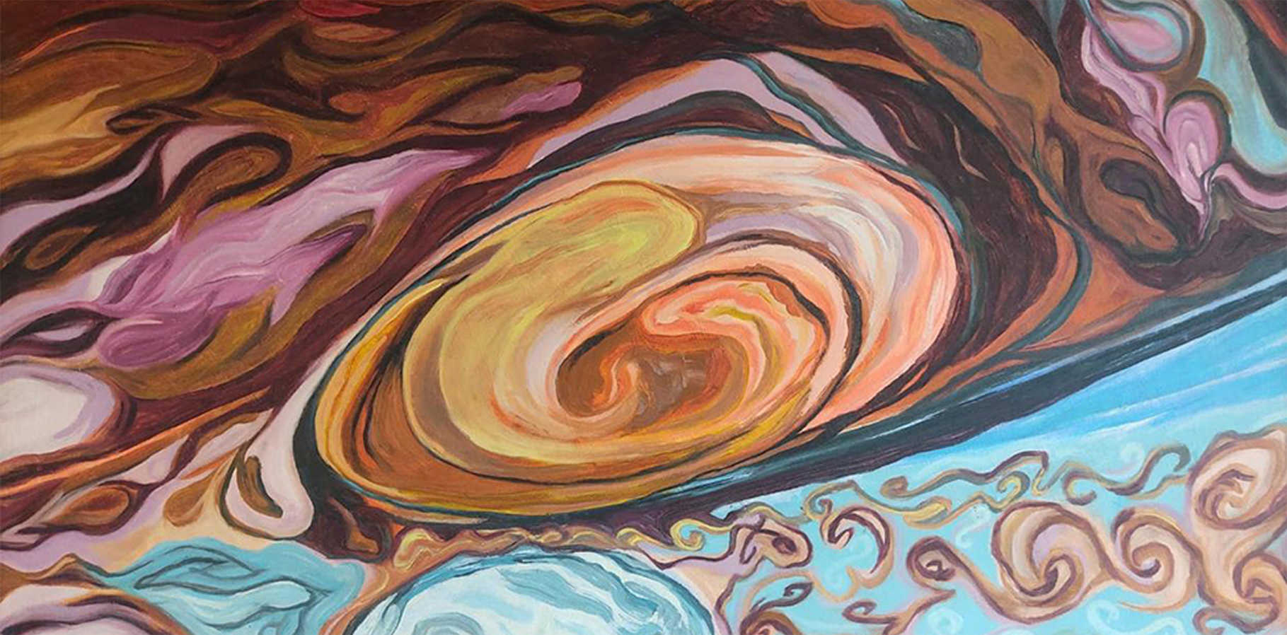 Featured abstract painting by Vandana Krishna
